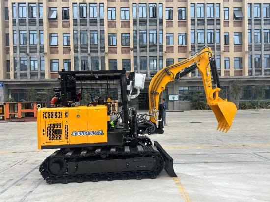 KWC4.0/0.12L JINGGONG crawler mining excavator with rotatable boom