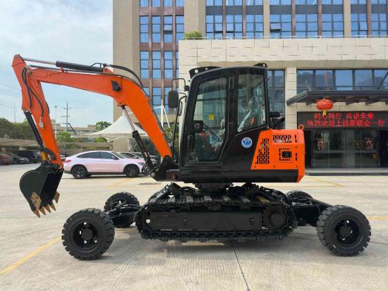 JG50SL Wheel & Crawler Excavator, Dual-purpose Wheel Crawler Mini Excavator for Construction & Mining